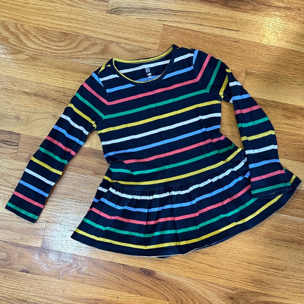 GAP Size 4 Multicolor Striped Long Sleeve Kids Tunic
